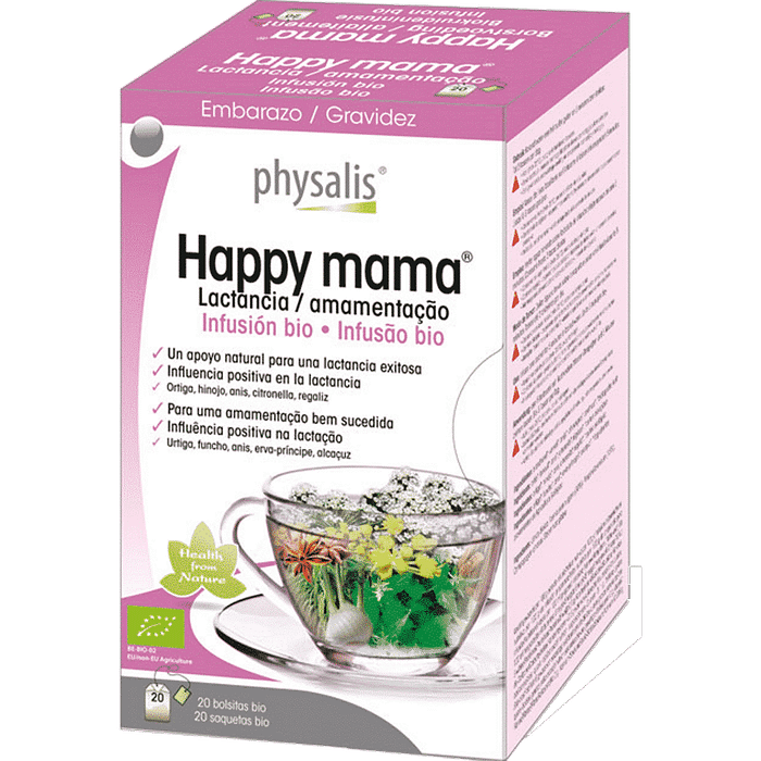 Infusão Happy Mama, com ingredientes biológicos