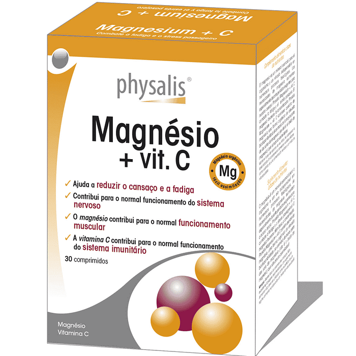Magnésio + Vitamina C, suplemento alimentar