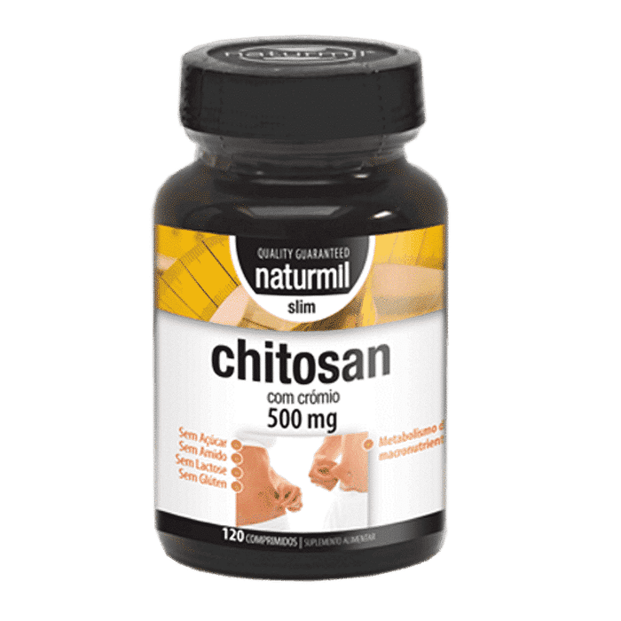Chitosan Slim, suplemento alimentar, sem açúcar, sem glúten, sem lactose