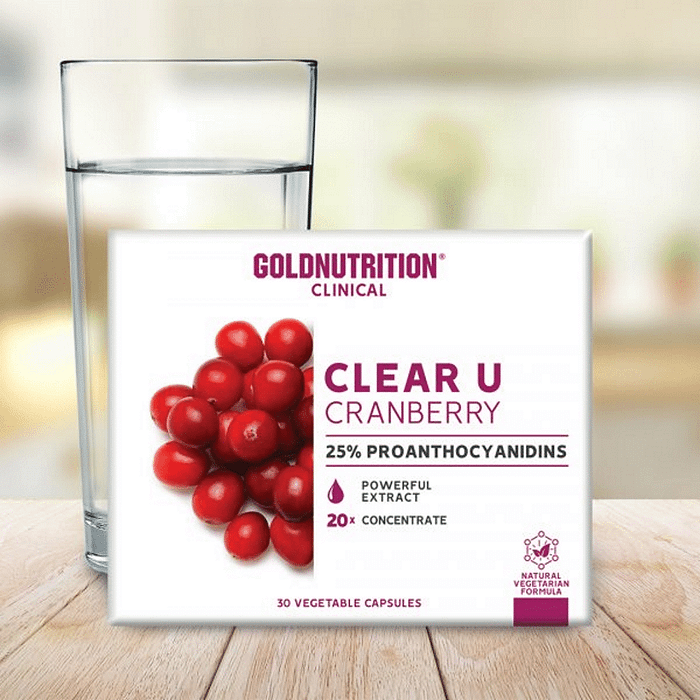 Clear-U Cranberry, suplemento alimentar vegetariano