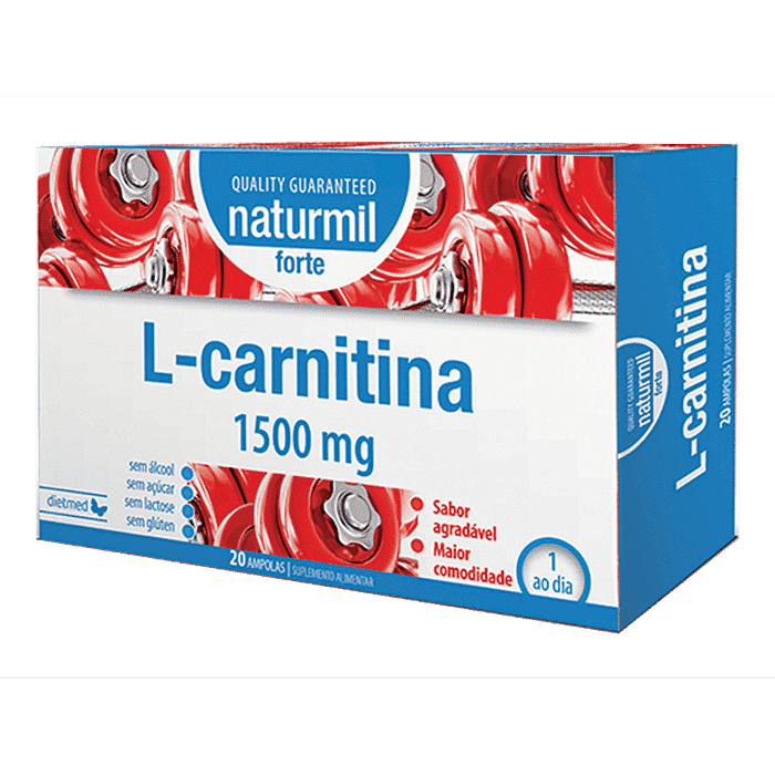 L-Carnitina Forte, suplemento alimentar, suplemento alimentar sem açúcar, sem álcool, sem lactose