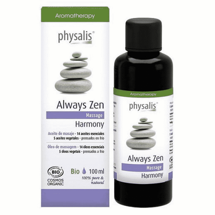 Óleo de Massagem Always Zen, com ingredientes biológicos