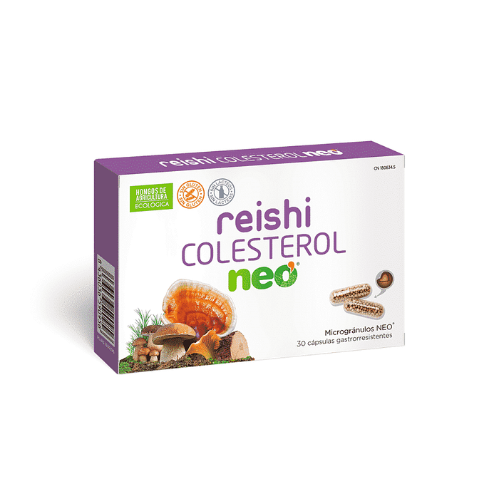 Reishi Colesterol Neo, suplemento alimentar sem glúten e sem lactose