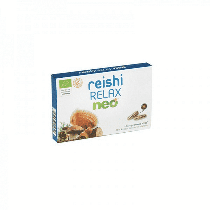 Reishi Relax Neo, suplemento alimentar sem glúten e sem lactose