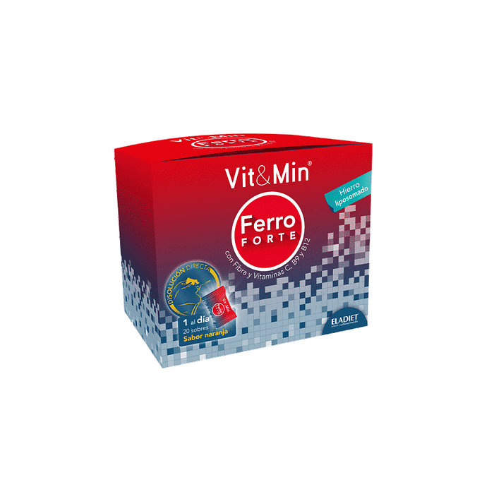 Vit&Min Ferro Forte, suplemento alimentar sem glúten e sem lactose