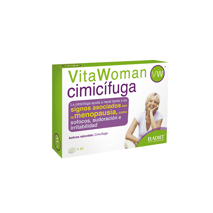 Vitawoman Cimifuga, suplemento alimentar sem açúcar, sem glúten, sem lactose