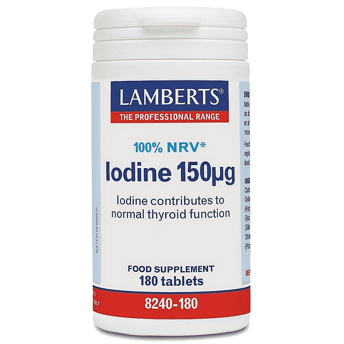 Iodine 150 µg, suplemento alimentar vegan e vegetariano