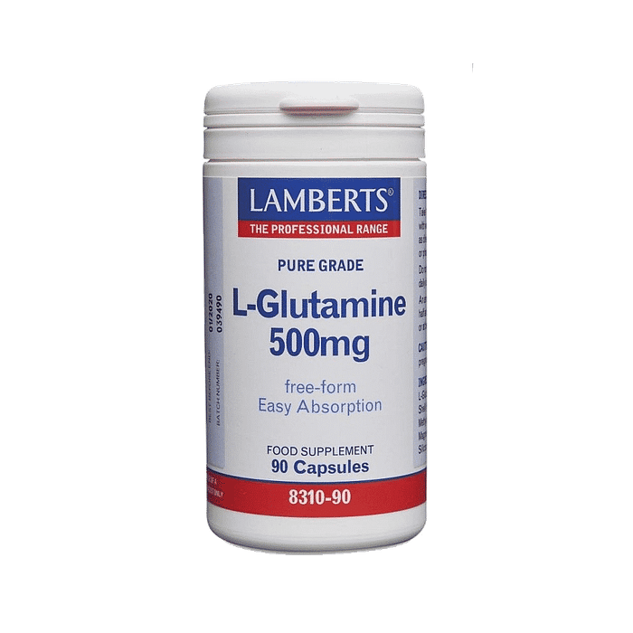 L-Glutamina 500 mg, suplemento alimentar