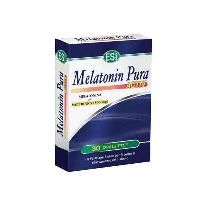 Melatonina Pura Activ + Valeriana, suplemento alimentar sem glúten, vegan