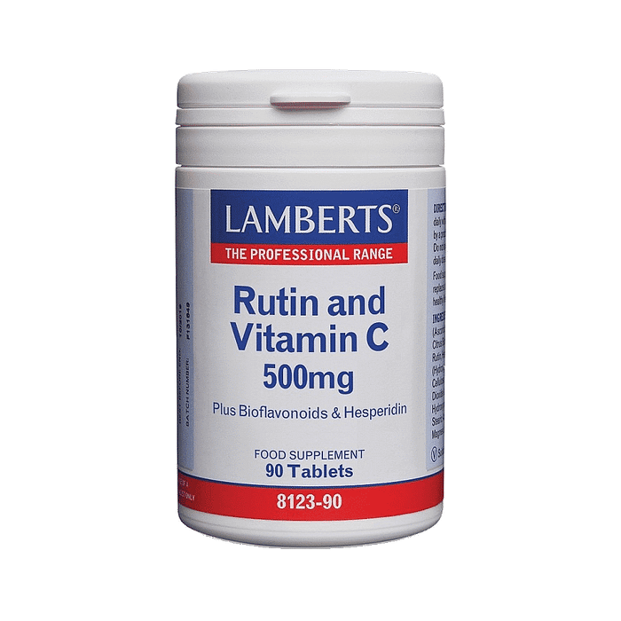 Rutina + Vitamina C 500 mg + Bioflavonoides, suplemento alimentar