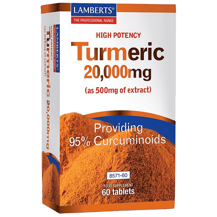 Turmeric 20000 mg, suplemento alimentar vegan e vegetariano