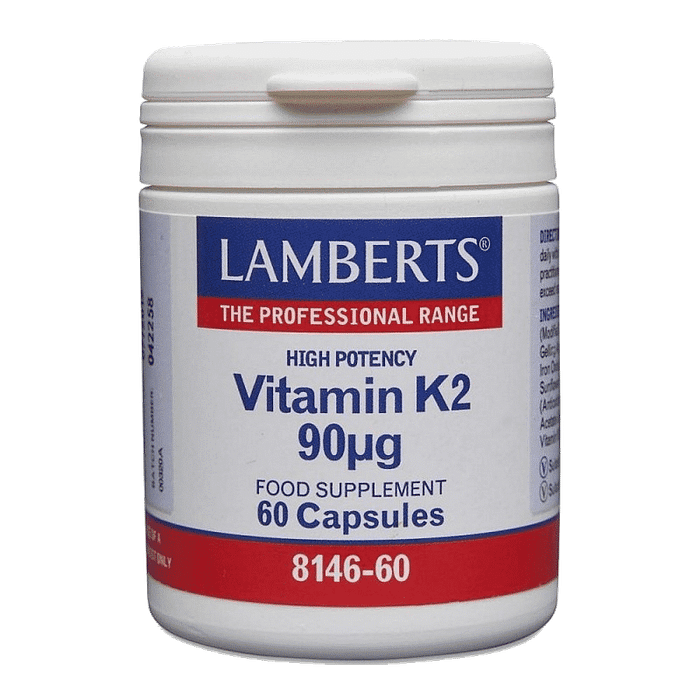 Vitamina K2 90µg, suplemento alimentar vegan e vegetariano
