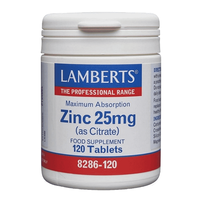 Zinco Citrato 25 mg, suplemento alimentar