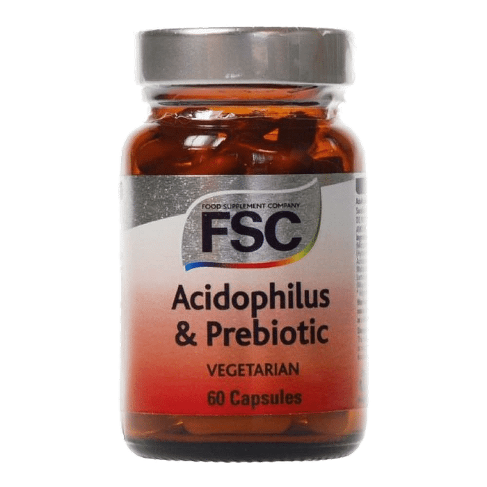 Acidophilus e Prebiotic, suplemento alimentar vegetariano