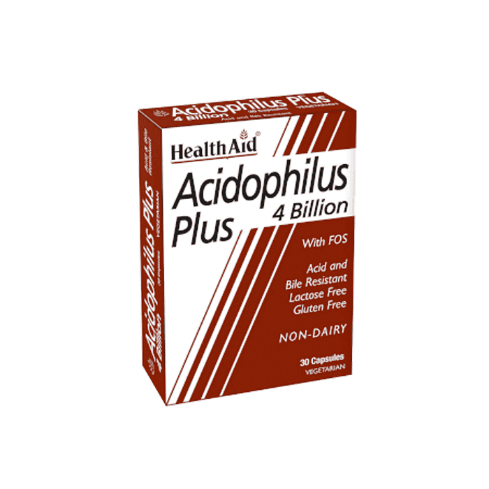 Acidophilus Plus 4 Billion, suplemento alimentar sem açúcar, sem glúten, sem lactose, vegetariano