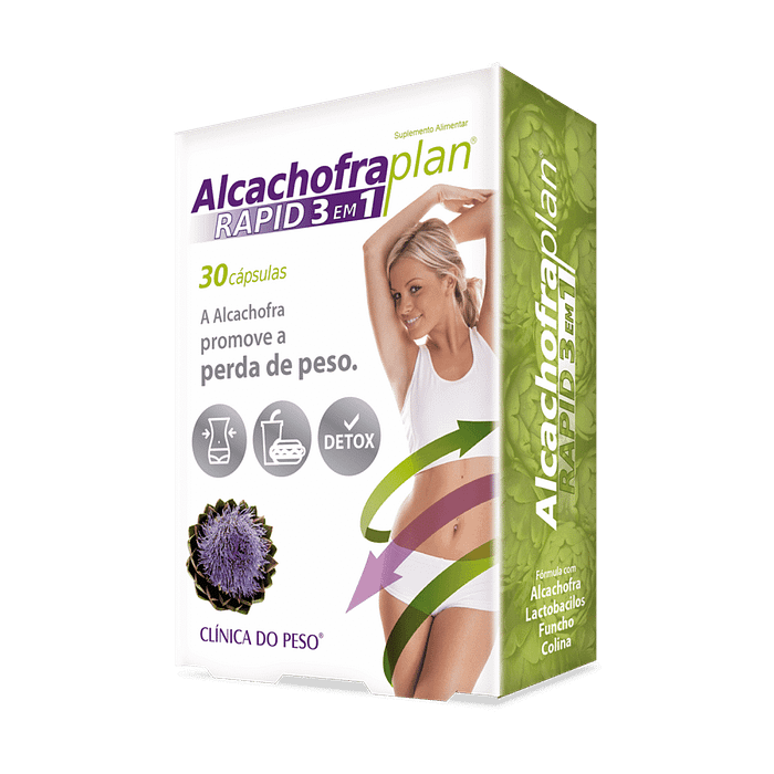 Alcachofra Plan Rapid 3 em 1, suplemento alimentar