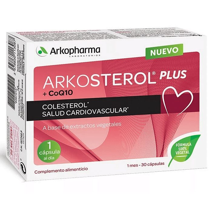Arkosterol Plus + CoQ10, suplemento alimentar vegan