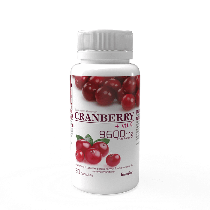 Cranberry + Vitamina C, suplemento alimentar