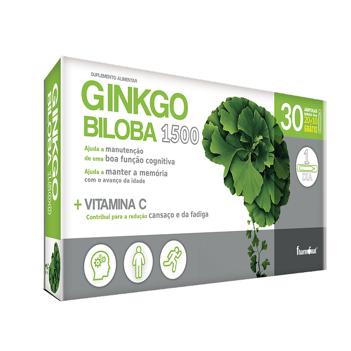 Ginkgo Biloba 1500 mg, suplemento alimentar