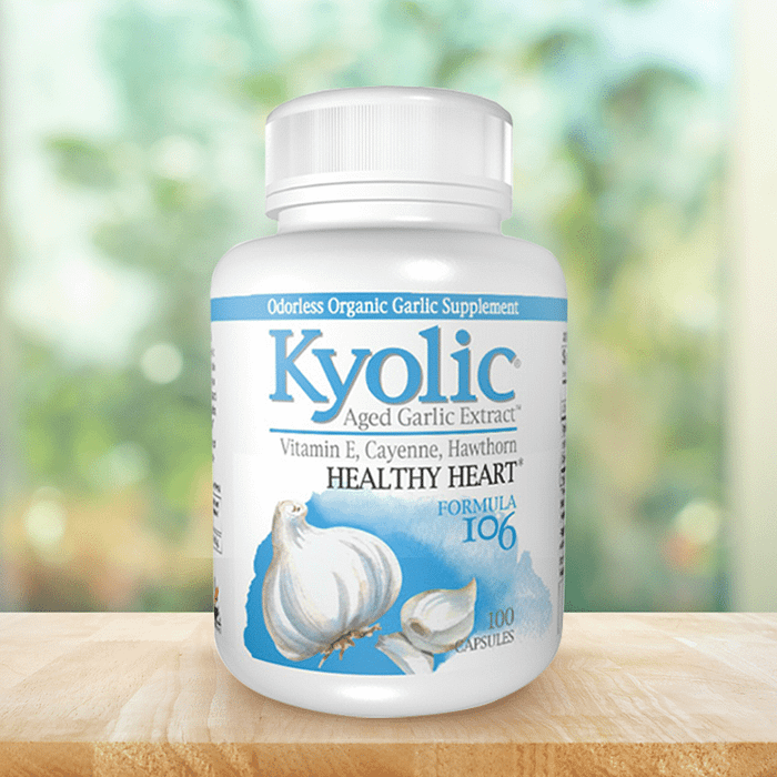 Kyolic Formula 106, suplemento alimentar sem açúcar, sem glúten