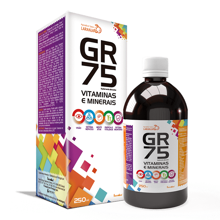 GR 75 Vitaminas e Minerais, suplemento alimentar