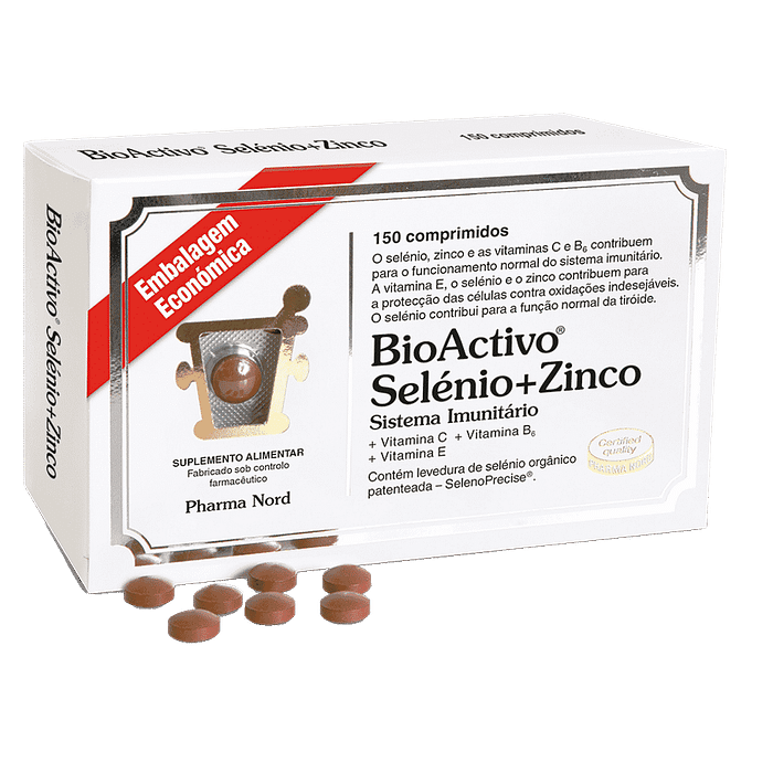 BioActivo Selénio + Zinco, suplemento alimentar para o sistema imunitário