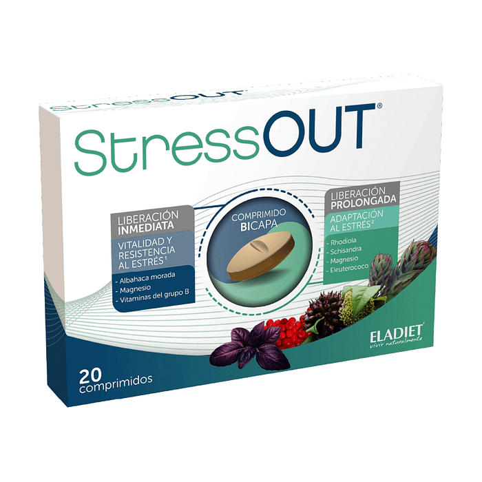 StressOut, suplemento alimentar sem açúcar, sem glúten e sem lactose