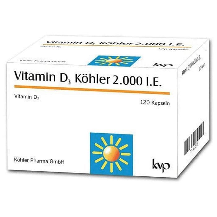 Vitamina D3 Köhler 2000 UI, suplemento alimentar