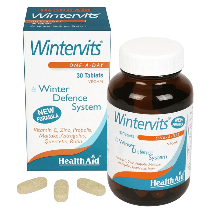 Wintervits, suplemento alimentar sem açúcar, sem glúten, sem soja, vegetariano