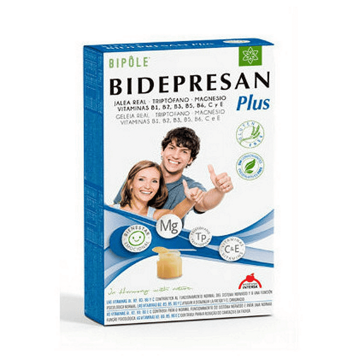 Bidepressan Plus, suplemento alimentar sem glúten