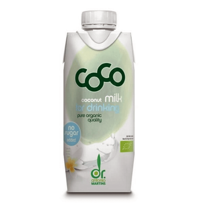 Leite de Coco para Beber, com ingredientes biológicos