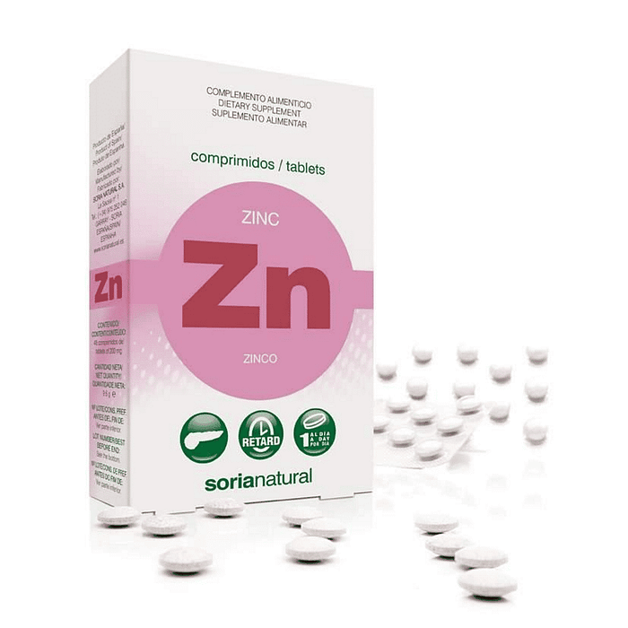 Zinco Retard, suplemento alimentar para o sistema imunitário