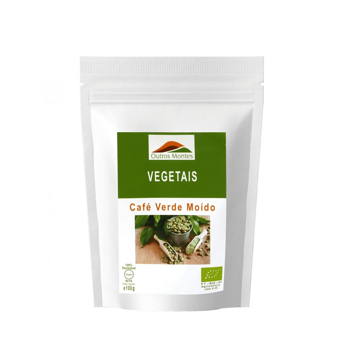 Café Verde Moído, proveniente de agricultura biológica, alimentação vegan