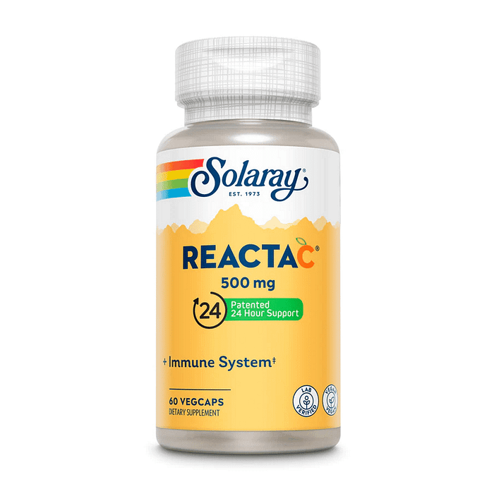 ReactaC 500 mg, suplemento alimentar para o sistema imunitário, adequado a vegans