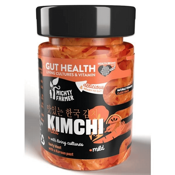 Kimchi Mild Suave, sem glúten, alimentação vegan