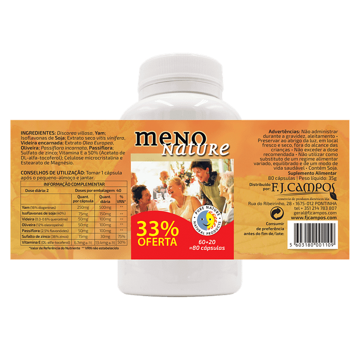 MenoNature, suplemento alimentar
