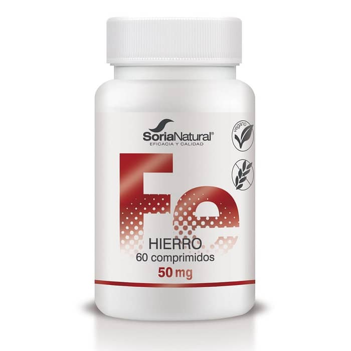 Ferro com Vitamina C, suplemento alimentar sem glúten, vegan