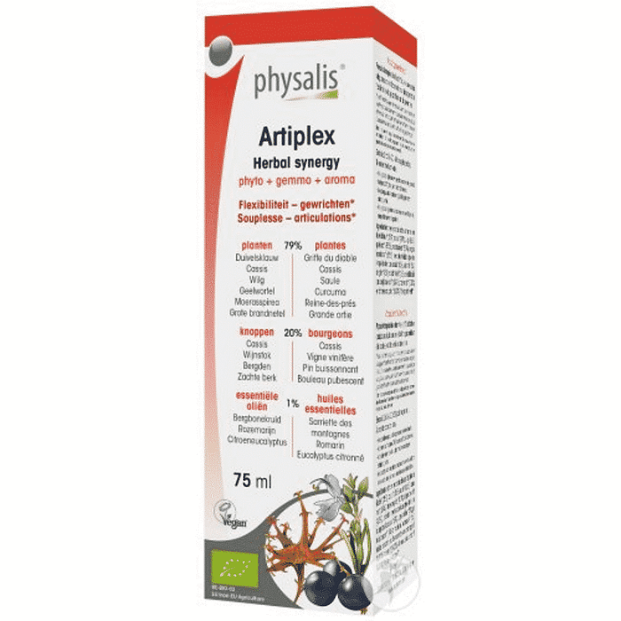 Artiplex, suplemento alimentar com ingredientes biológicos, vegan