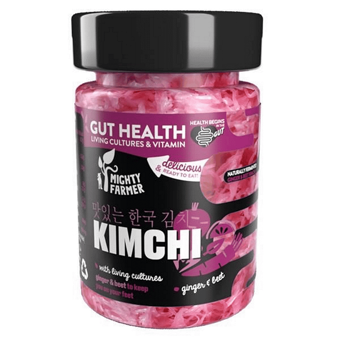 Kimchi Gengibre e Beterraba, sem glúten, alimentação vegan