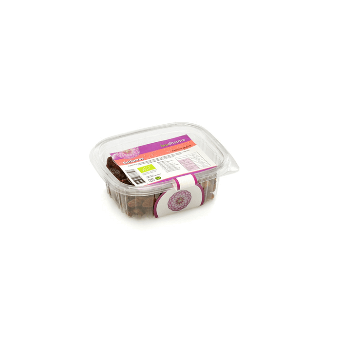 Uvas Passas / Sultanas, biológico, sem glúten, sem lactose, sem soja, vegan