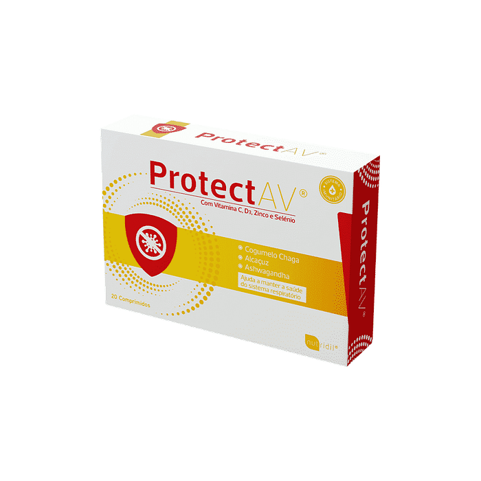 Protect AV, suplemento alimentar sem açúcar, sem glúten