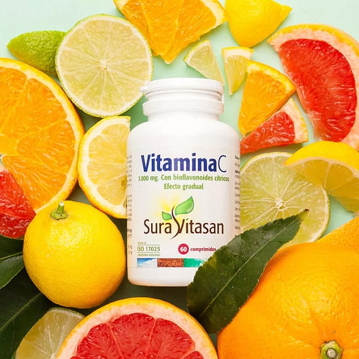 Vitamina C 1000mg 60comp Suravitasan principal