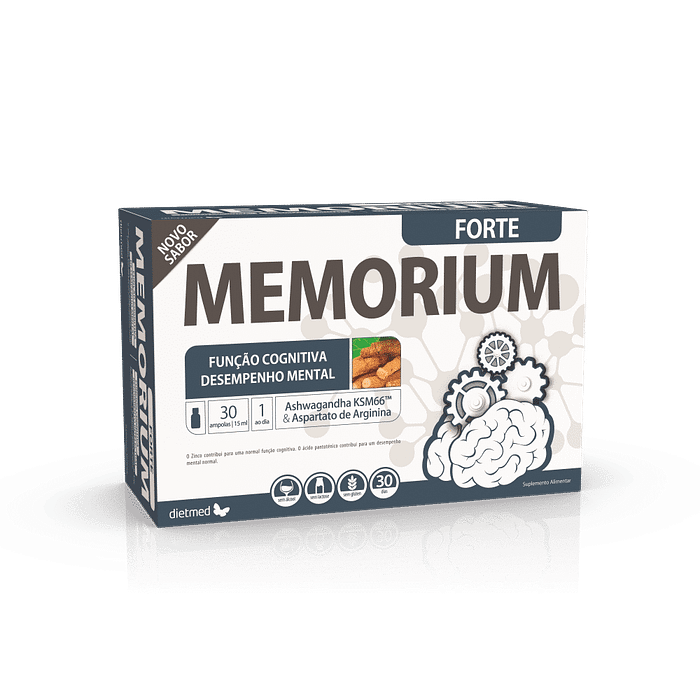 Memorium Forte, sem açúcar, sem álcool, sem glúten, sem lactose