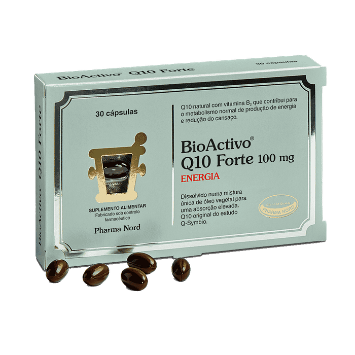 BioActivo Q10 Forte, suplemento alimentar sem glúten