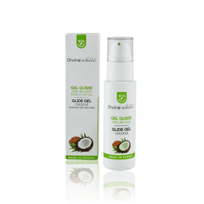 Gel Lubrificante de Coco, com ingredientes biológicos