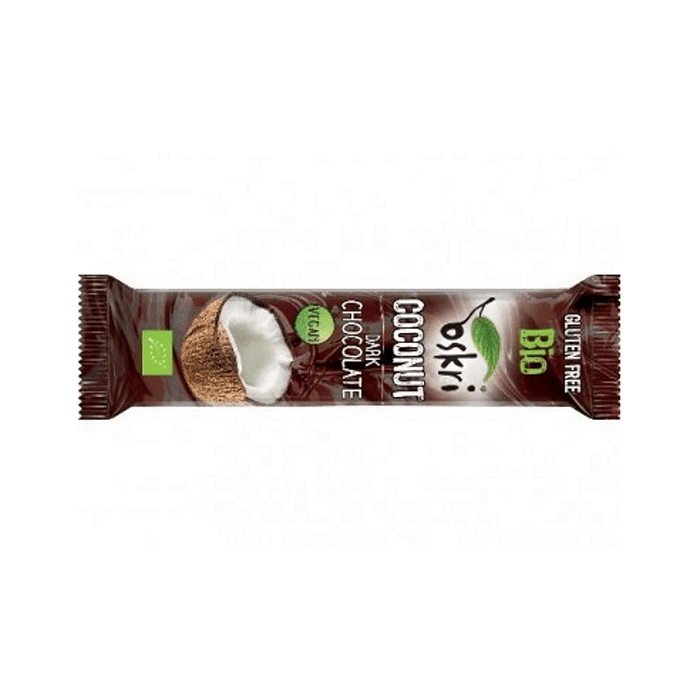 Barra de Coco com Chocolate Preto, biológico, vegan