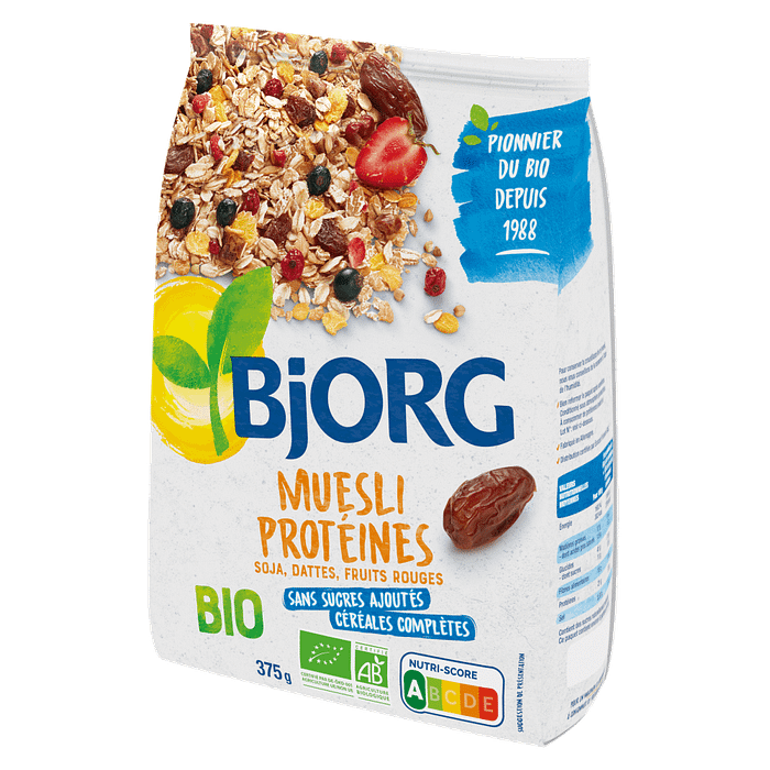 Muesli Proteína, com ingredientes biológicos