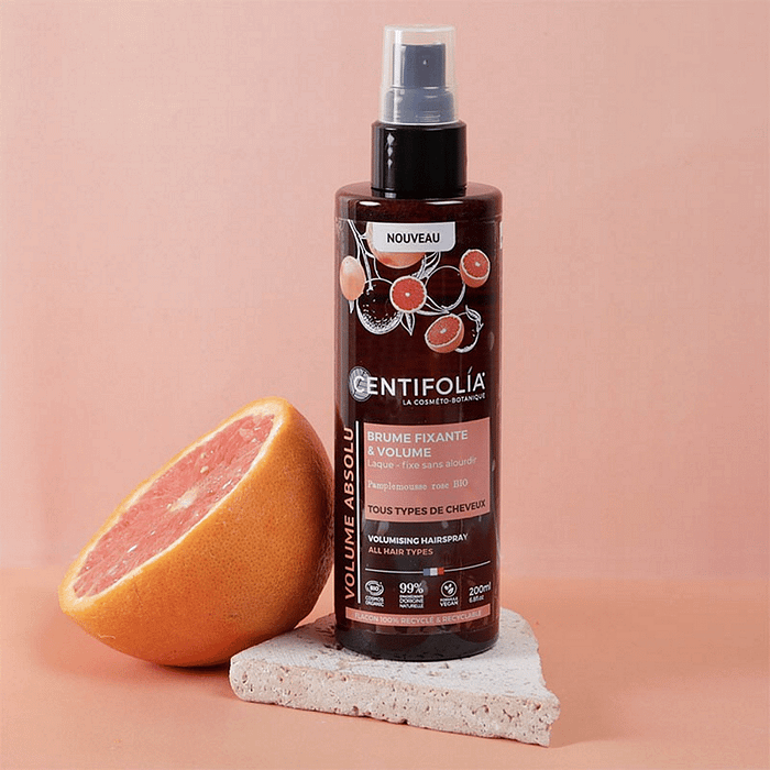 Laca em Spray Fixante & Volume, com ingredientes biológicos