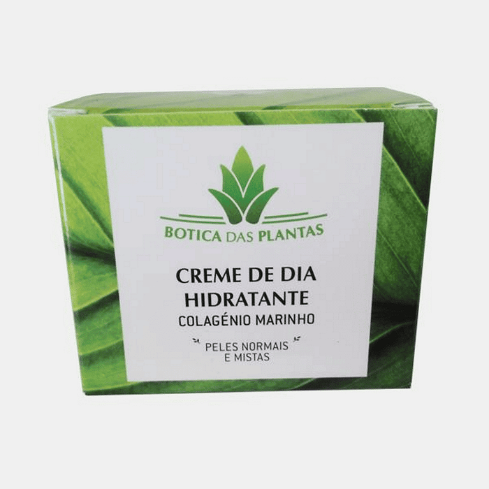 Creme de Dia Hidratante com Colagénio Marinho, ação amaciadora e protetora
