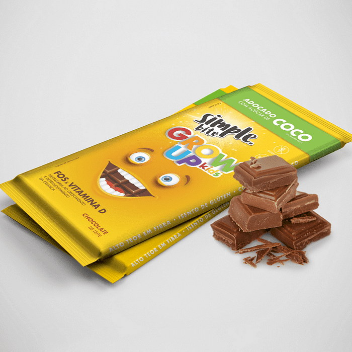 Grow Up Kids Chocolate de Leite, sem glúten